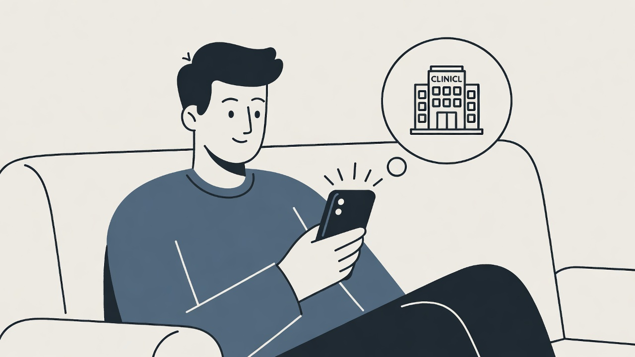 家でスマホを見て行こうと決める瞬間